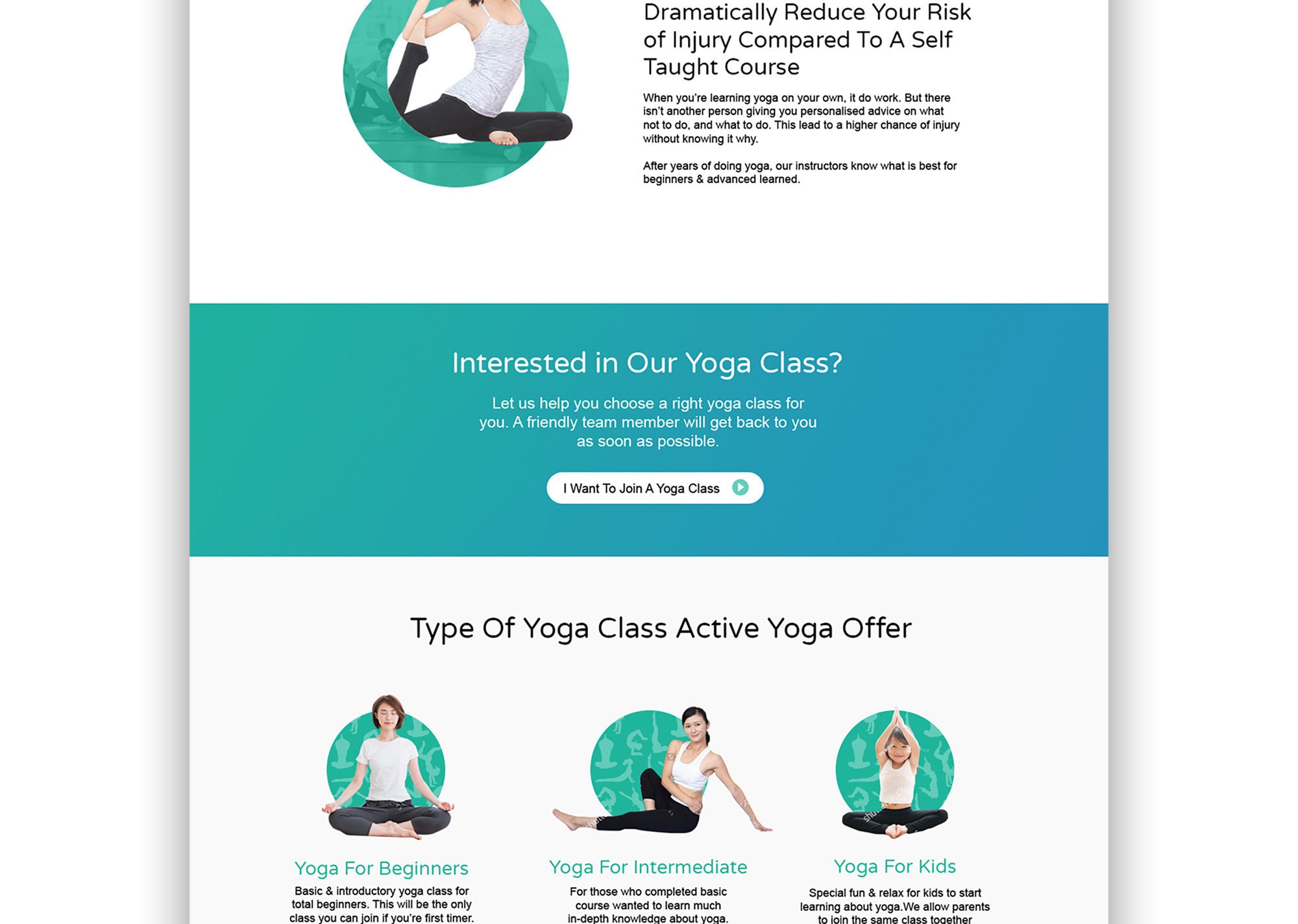Active Yoga Portfolio - WebHero Technologies