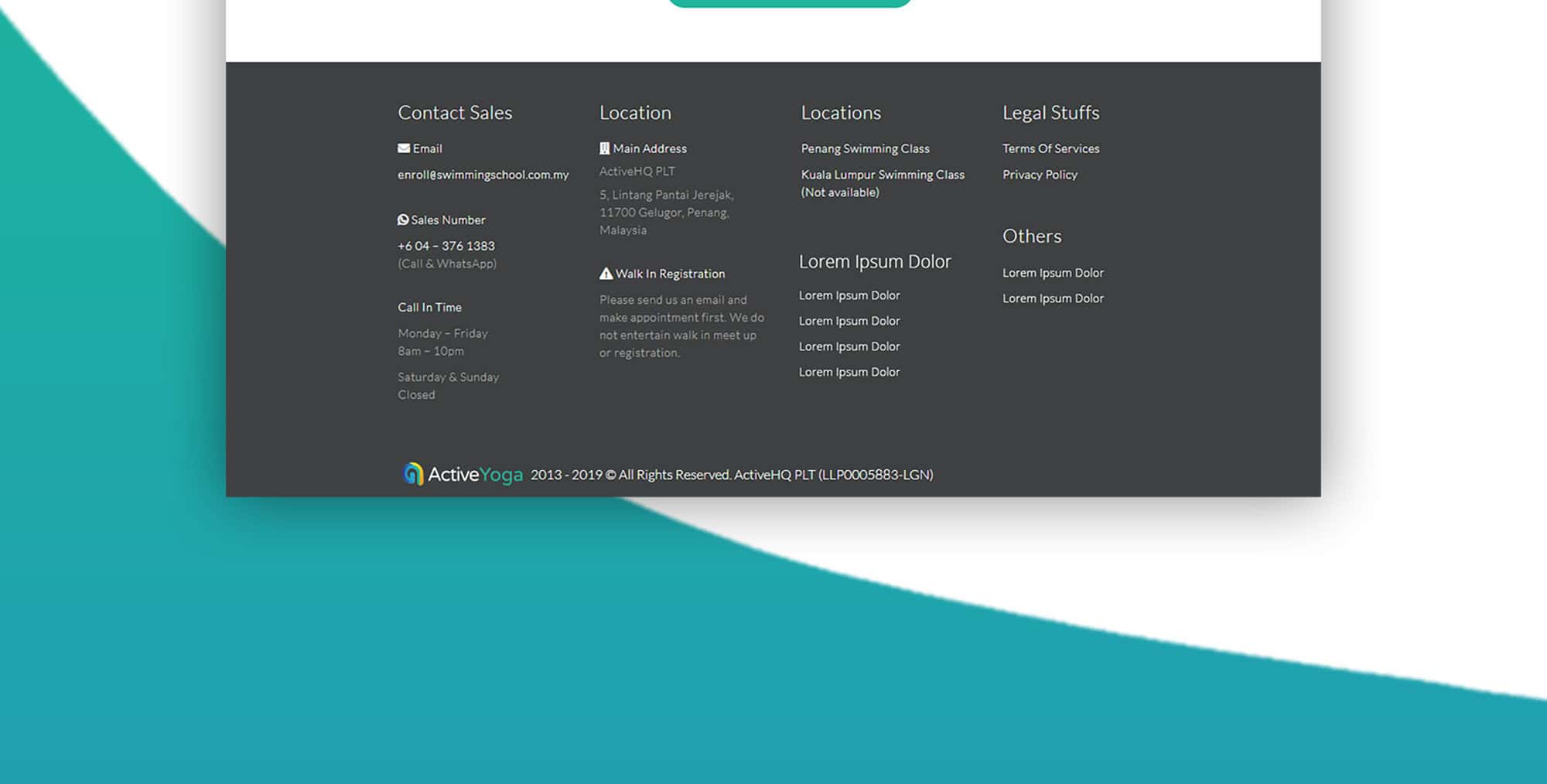 Active Yoga Portfolio - WebHero Technologies