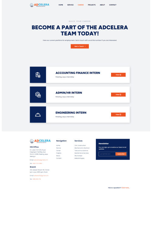 Adcelera Portfolio - WebHero Technologies