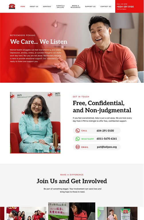 Befriender Portfolio - WebHero Technology