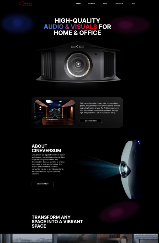 Cineversum Portfolio - WebHero Technologies