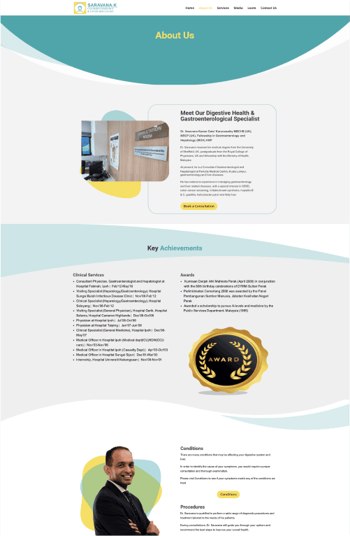 Dr. Saravana Portfolio - WebHero Technologies