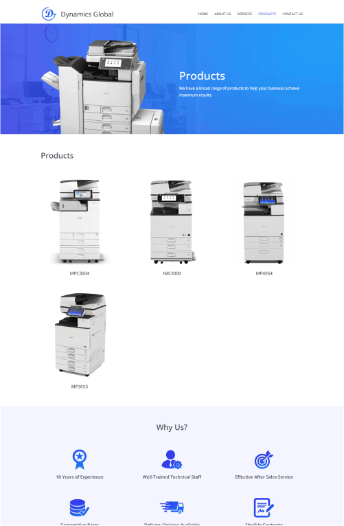 Dynamics Global Portfolio - WebHero Technologies