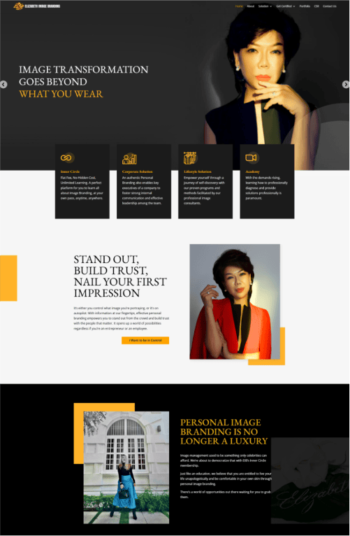 Elizabeth Image Branding Portfolio - WebHero Technologies