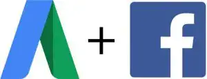 Google AdWords and Facebook Logo - WebHero Technologies