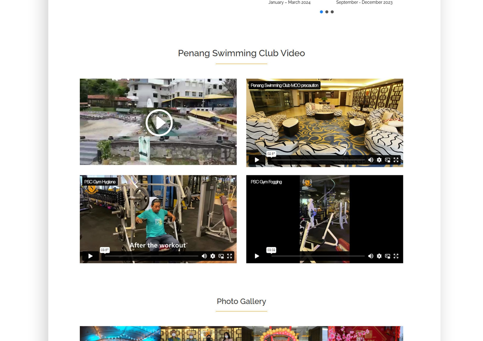 Penang Swimming Club Portfolio - WebHero Technologies