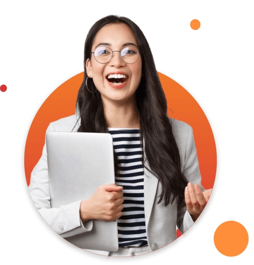 Happy Girl with Laptop - WebHero Technologies