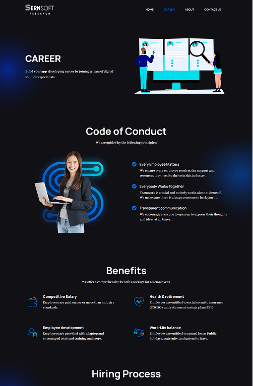 Sernsoft Portfolio - WebHero WebHero Technologies