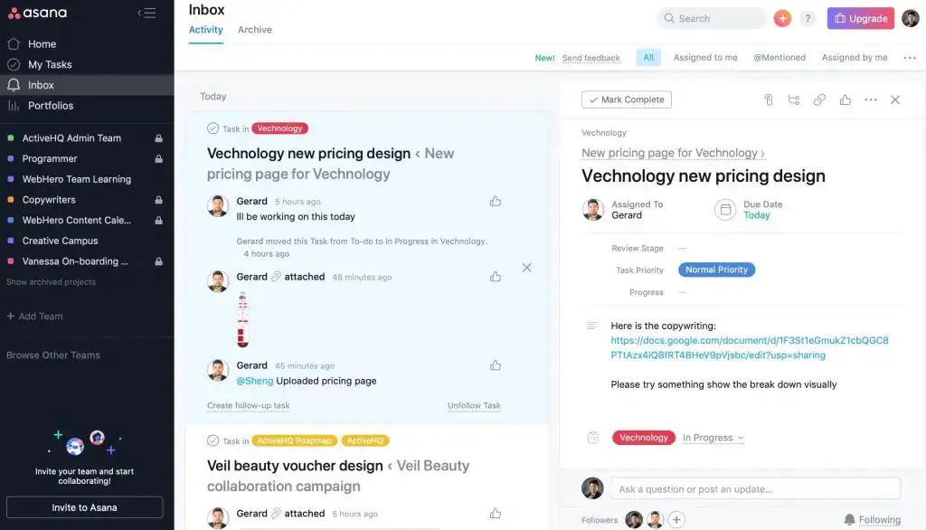 Asana - WebHero Technologies