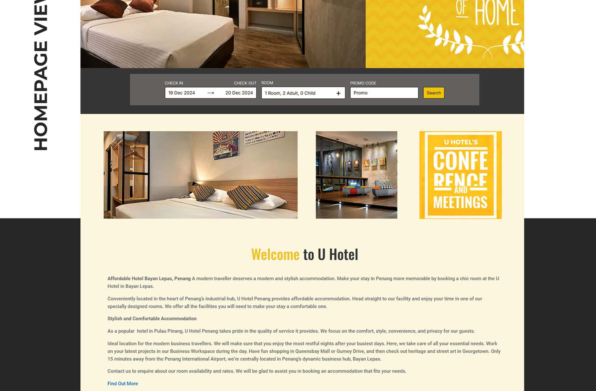 U Hotel Portfolio - WebHero Technologies