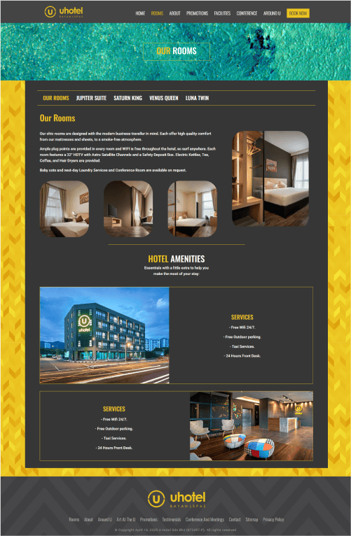 U Hotel Portfolio - WebHero Technologies