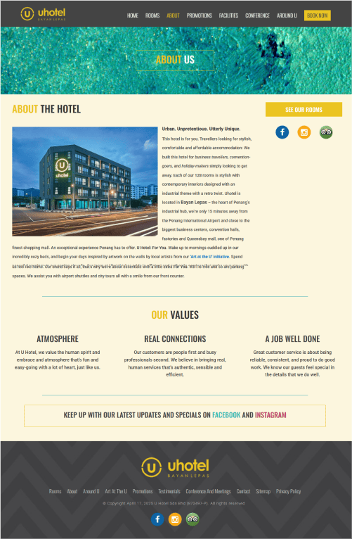 U Hotel Portfolio - WebHero Technologies