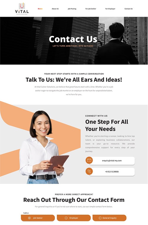 Vital Career Portfolio - WebHero Technology