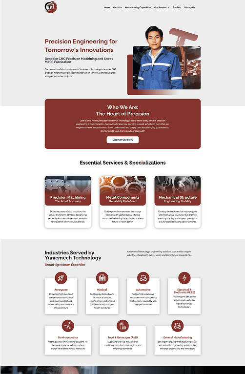 Yunicmech Portfolio - WebHero Technologies