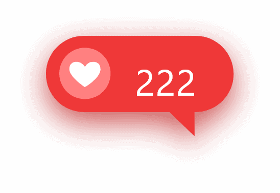 red heart 222